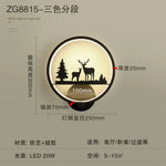 110V220V Illuminant Espace Multifonction Ambiance. Cerf Trois Couleurs Applique Murale Chambre