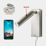 3W Led Applique Murale Lecture Flexible Usb Charge Chambre