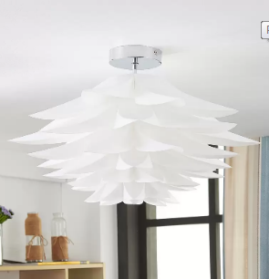 Plafón floral Rimon en blanco