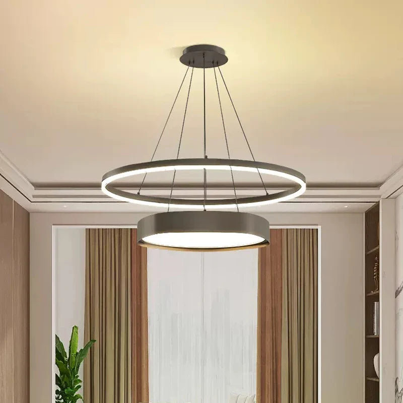 Lámpara nórdica moderna con led diseño creativo y simple