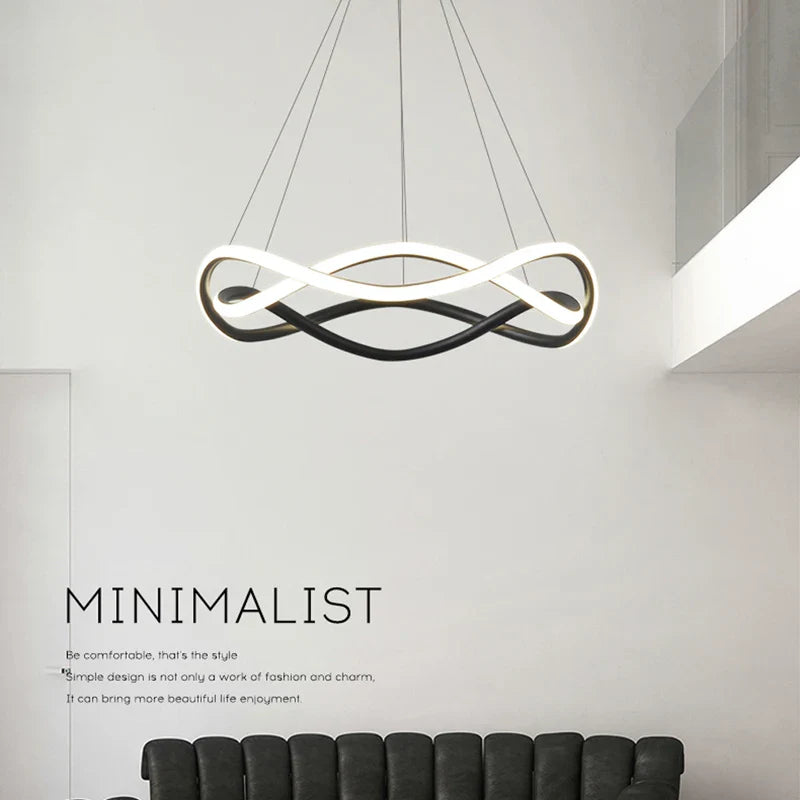 Lámpara colgante moderna con led para decoración interior