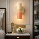 Applique murale scandinave LED chambre beige rose