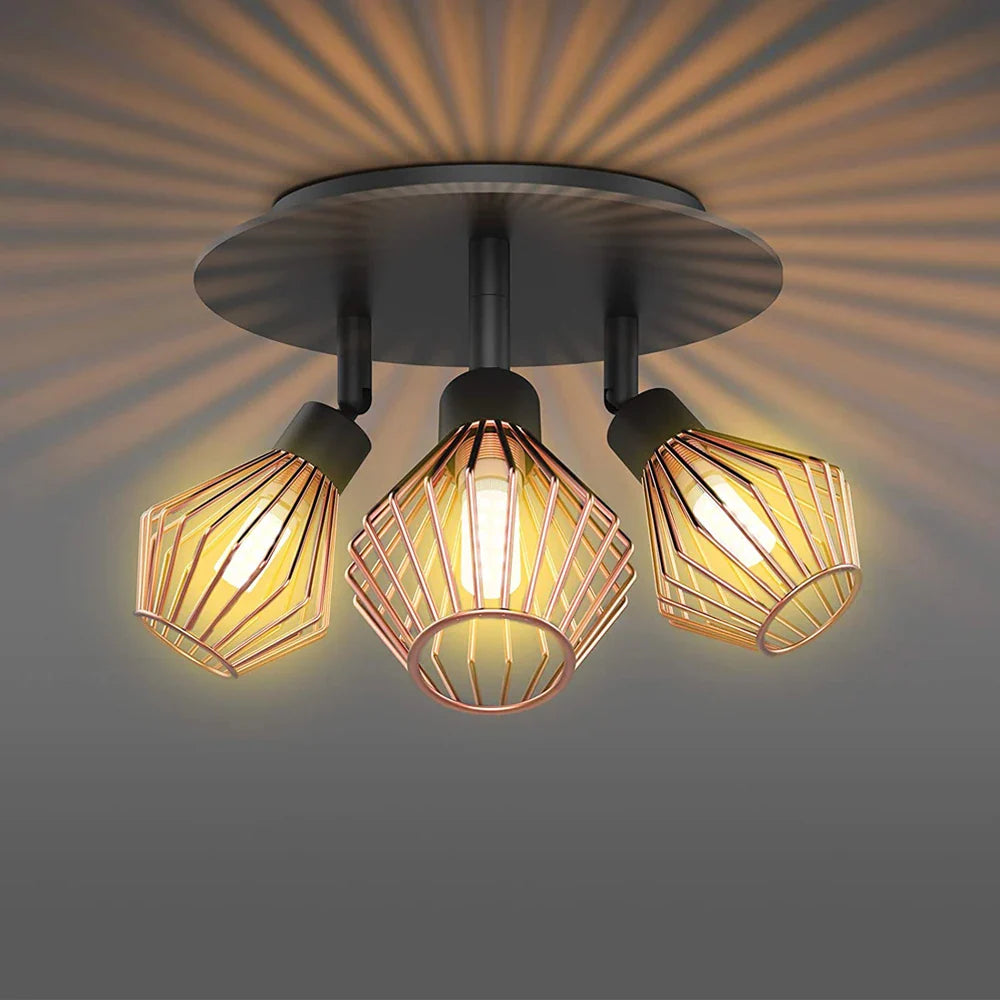 Lámpara de araña nórdica contemporánea luminosa y elegante