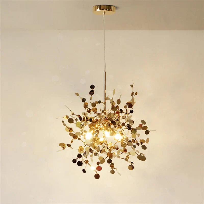 lustre nórdico moderno con luces LED para decoración interior