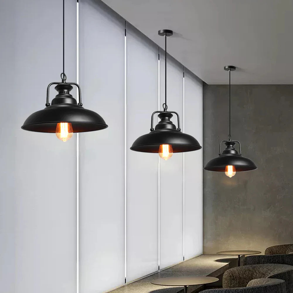 Lámpara colgante loft de metal diseño vintage