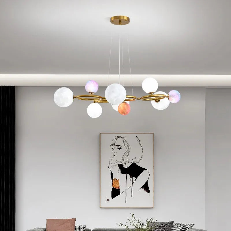 Lámpara colgante LED escandinava y minimalista