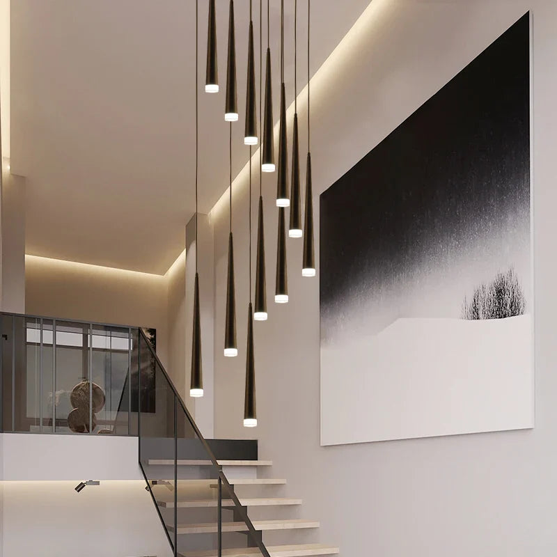 Lámpara de diseño moderno elegante y luminosa