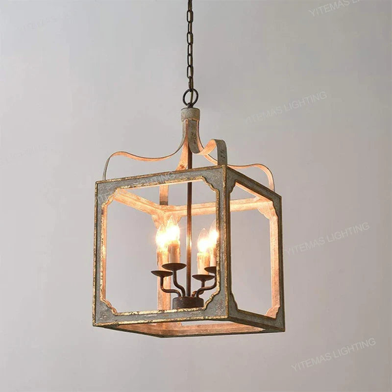 Lámparas de techo vintage de madera elegante para loft