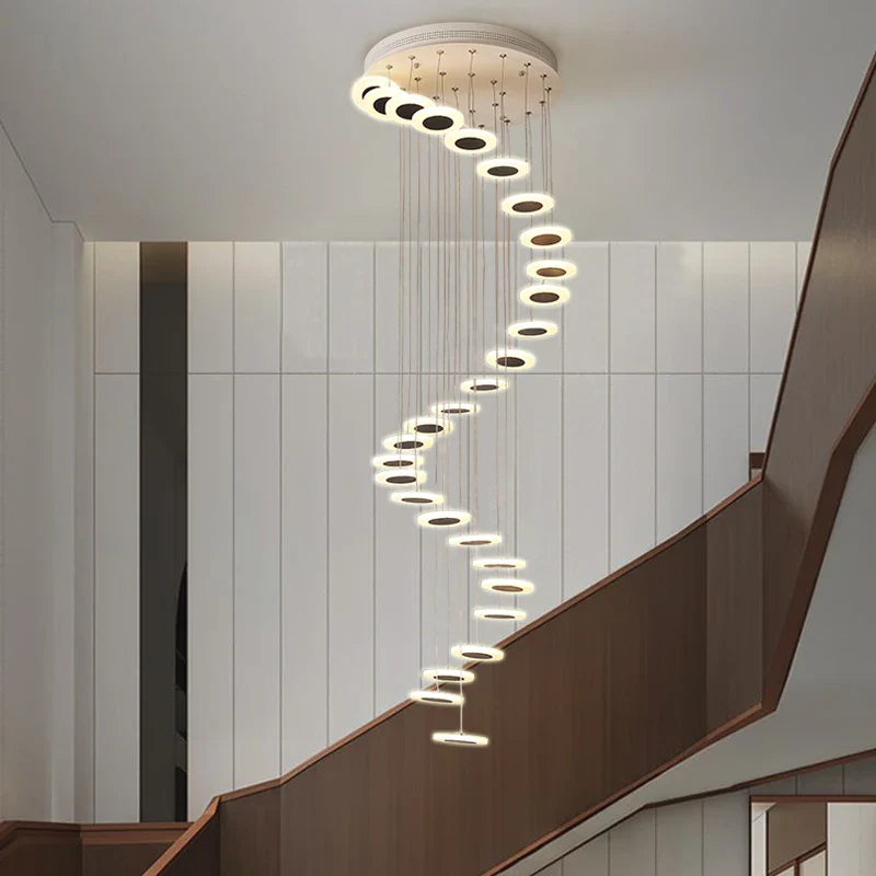 lustre en acrílico para escalera y espacio decorativo
