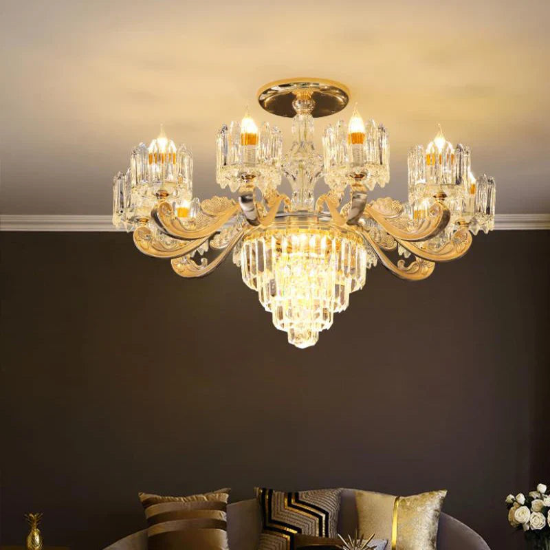 lámpara de cristal iluminación para interior elegante y refinado