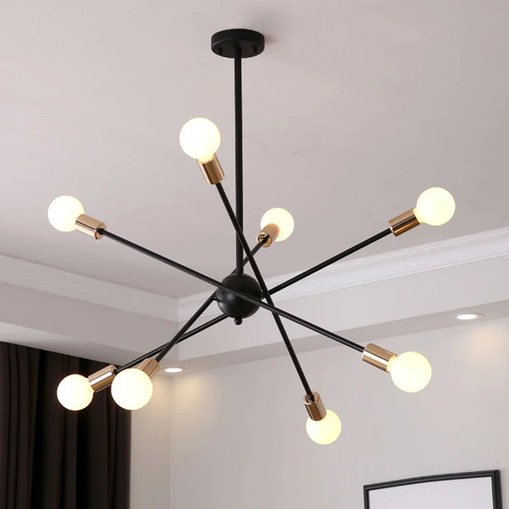 Lámpara colgante luminosa de metal diseño moderno