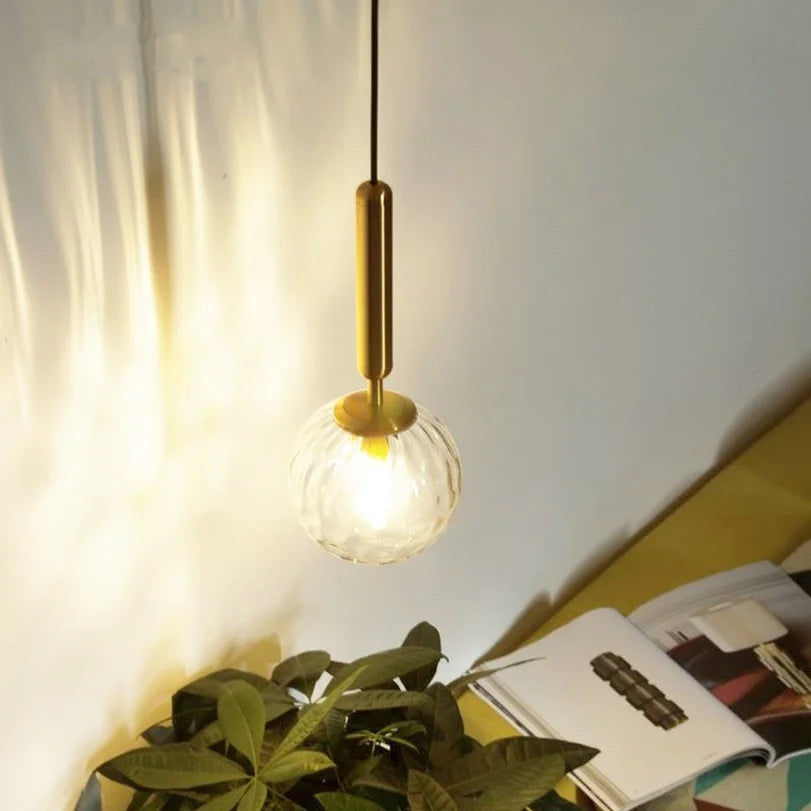 lustre moderno de vidrio para bar y restaurante LED
