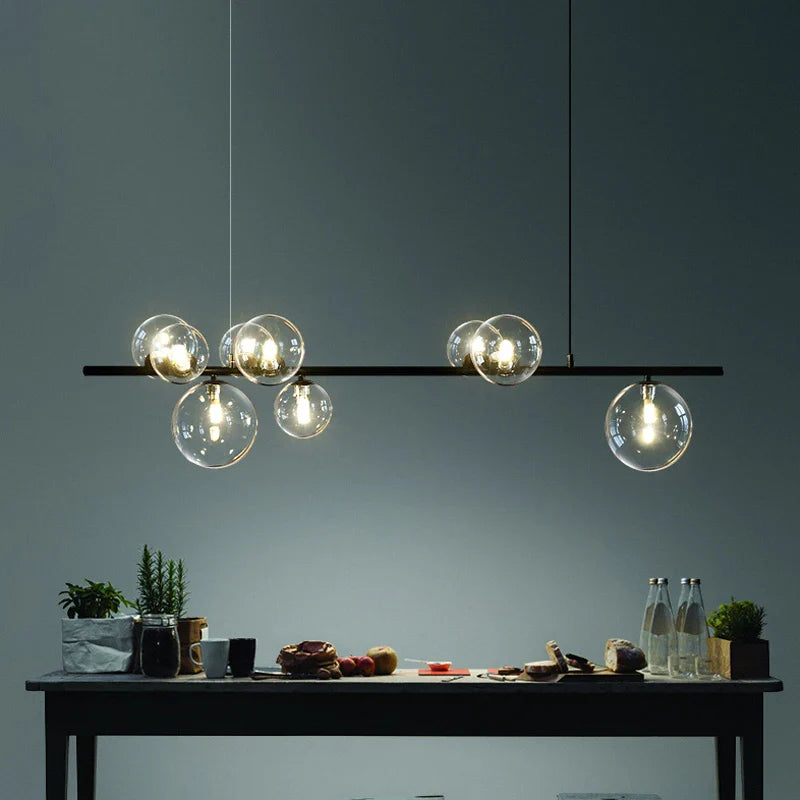 Lámpara de araña LED nórdica moderna elegante