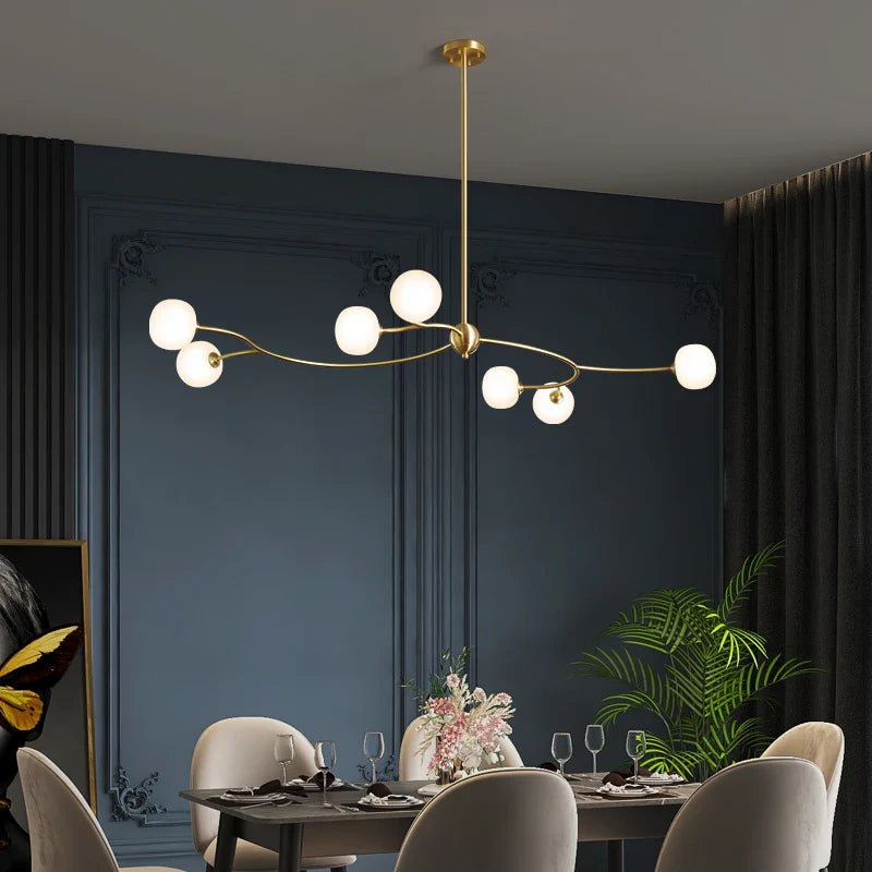 lámpara de restaurante de cobre diseño ambiente moderno para interior