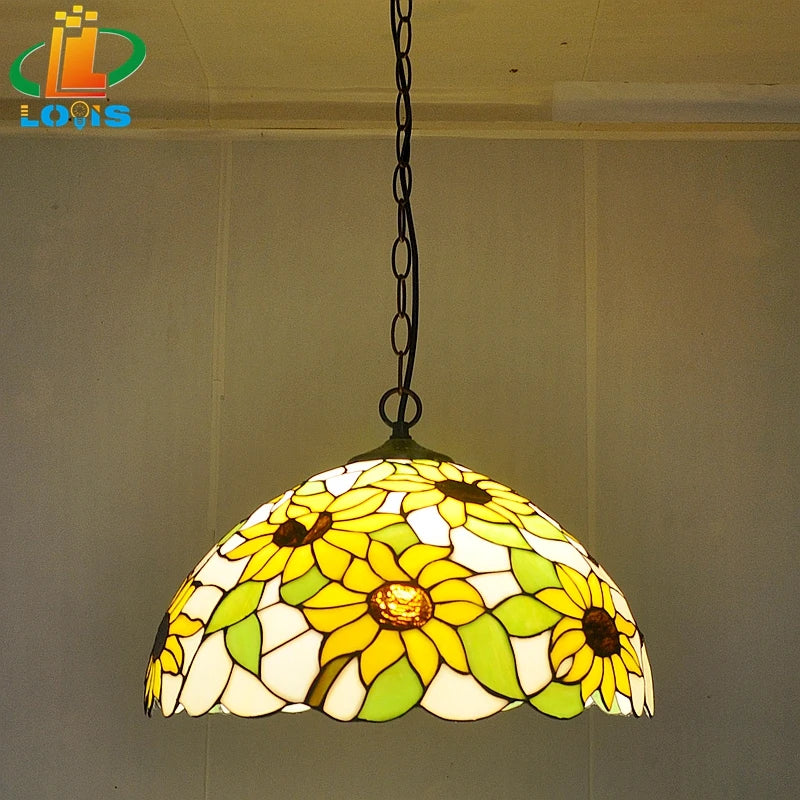 Lustre solar diseño Tiffany artesanal