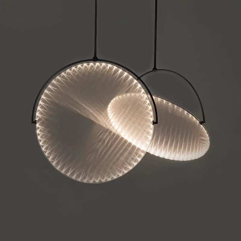 lámpara colgante minimalista moderna nórdica con lámparas decorativas de tela