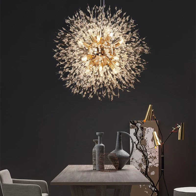 lámpara de techo en cristal moderna iluminación decorativa para interior elegante