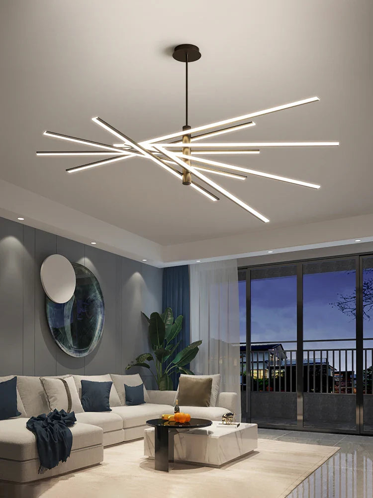 lámpara de techo moderna minimalista lujosa luz creativa nórdica