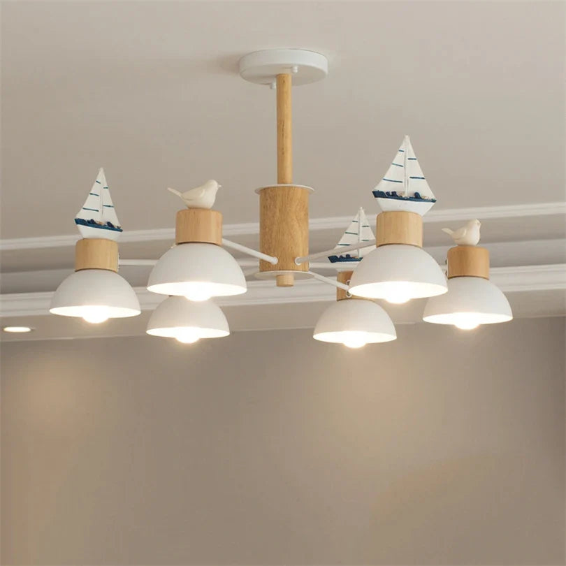 lustre nórdico pájaro LED simple moderno mini decoración iluminación