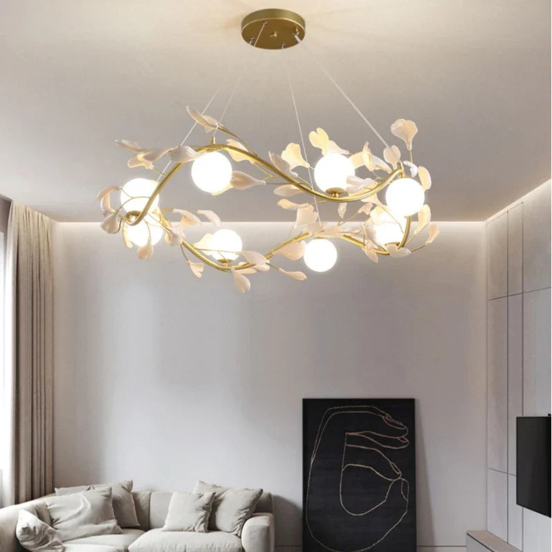 Lámpara nórdica diseño para decoración interior elegante y romántica