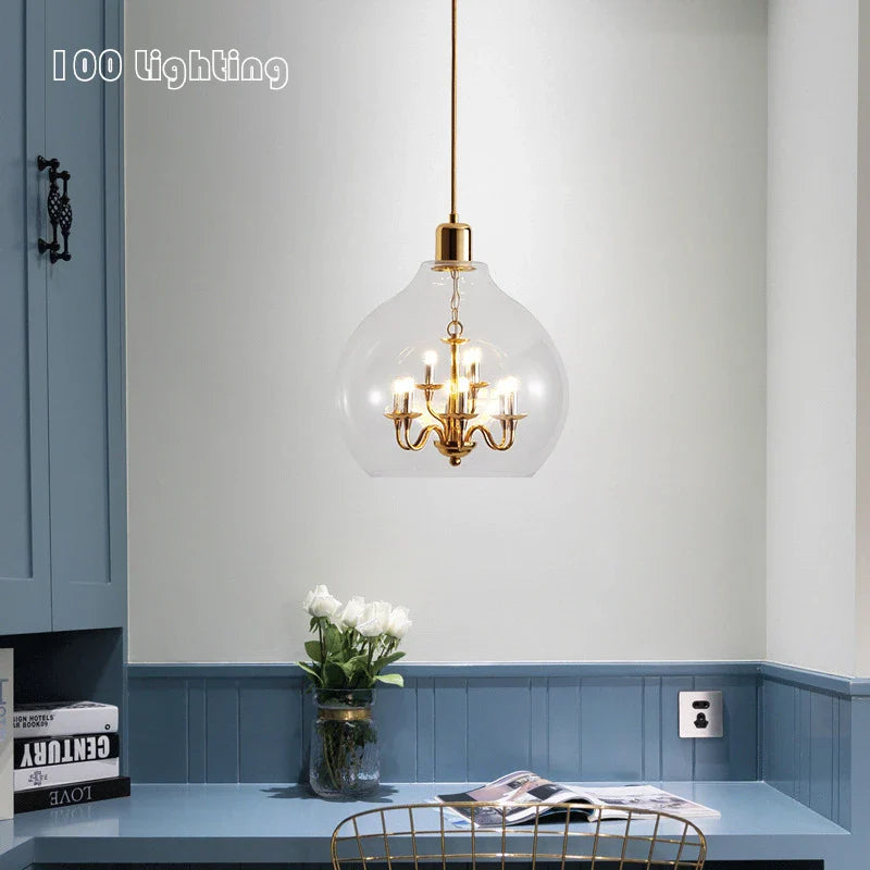 lámparas de vidrio para decoración de loft y restauración