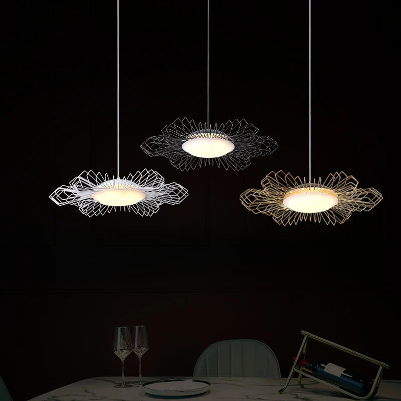 Lustre minimalista de hierro escandinavo