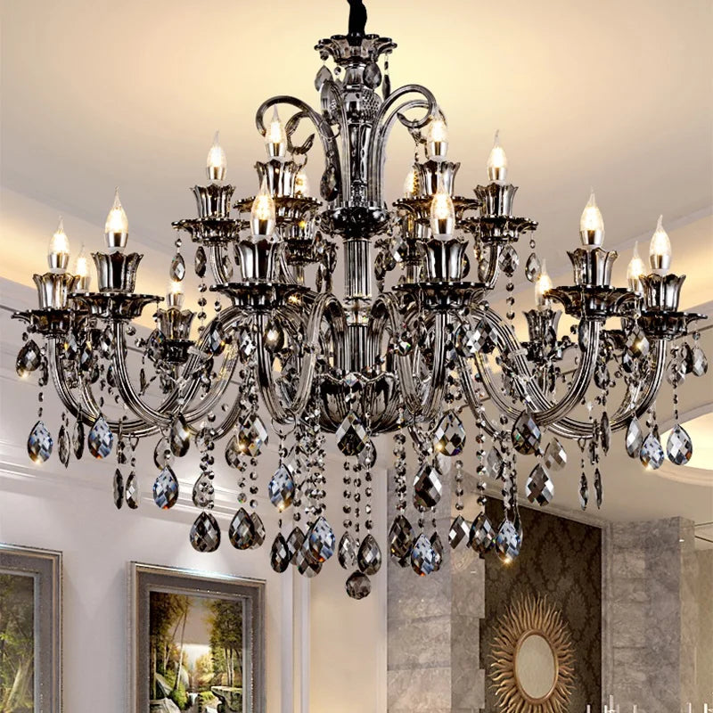 lámpara de cristal moderna para iluminación de ambiente elegante