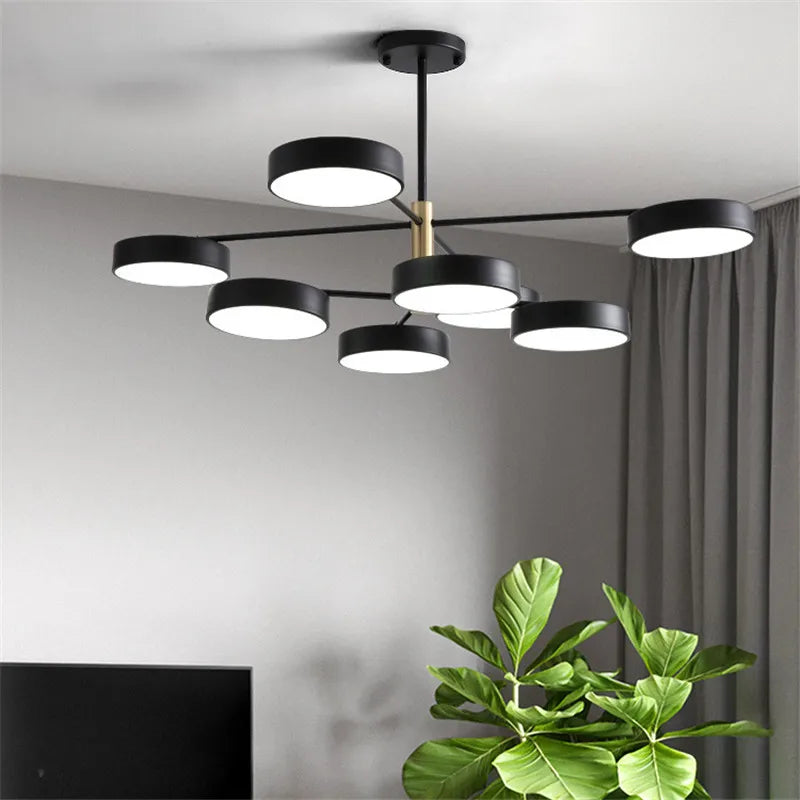 lámpara led moderna nórdica simple para decoración interior