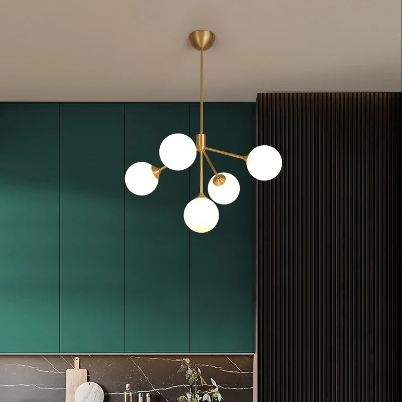 lámpara diseño nórdico decorativa con iluminación led spoutnik