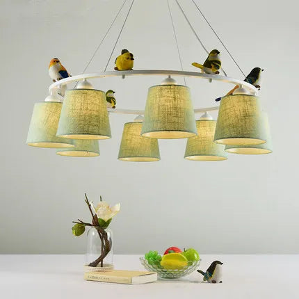 Lámpara LED con pájaros romántica y elegante