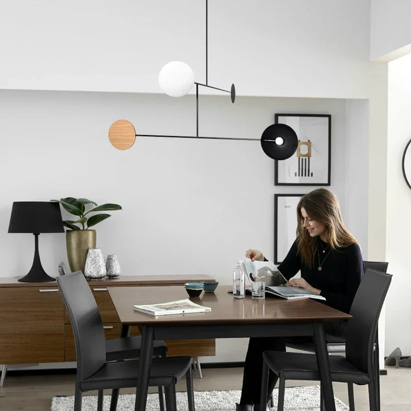lámpara diseño minimalista retro para interior contemporáneo