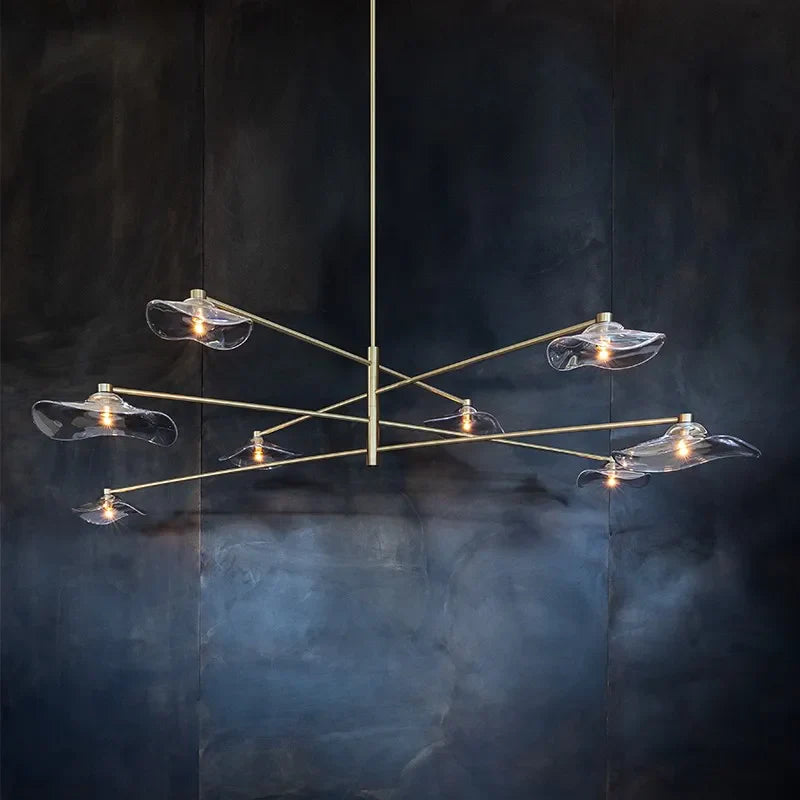 Lámpara de flores led diseño moderno hecha a mano para interior creativo