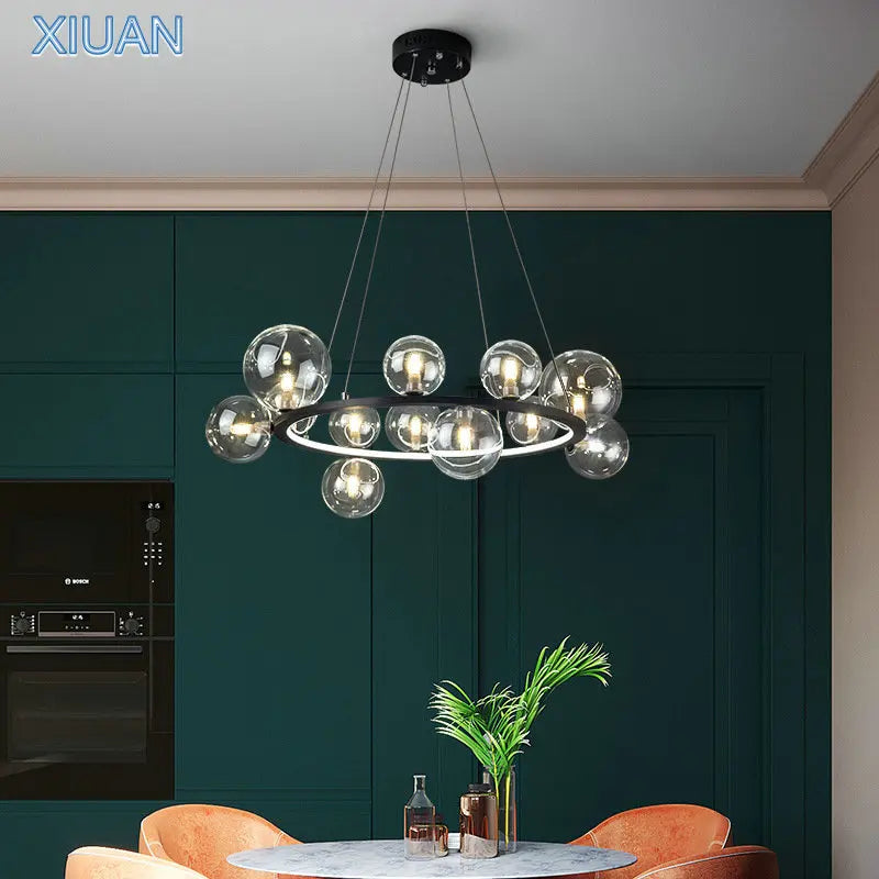 Lámpara de vidrio contemporánea elegante