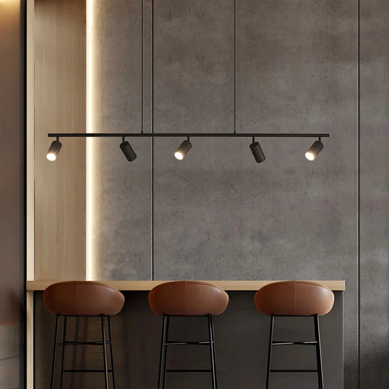 Lámpara colgante luminaria retro industrial larga