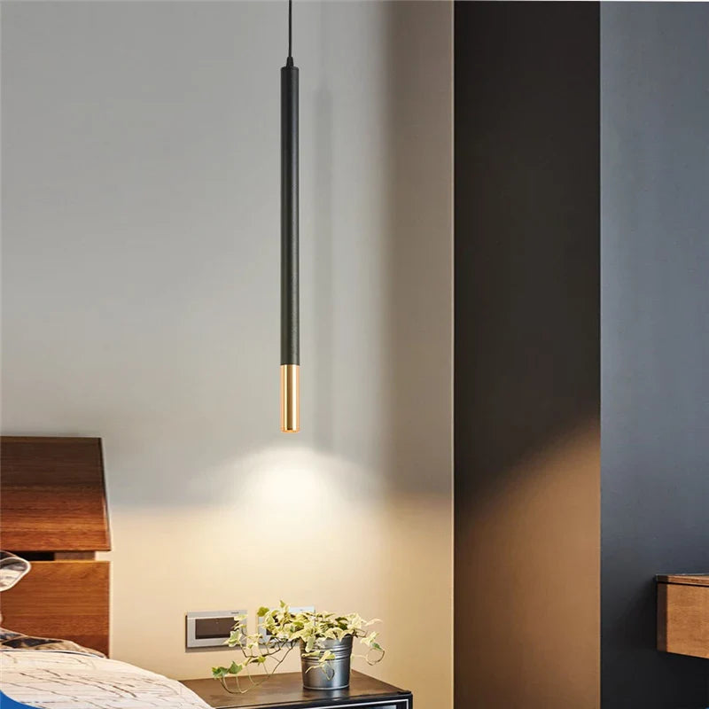 lámpara de noche suspendida led lámpara colgante única decoración interior