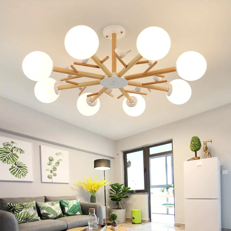 Lámpara colgante luminosa moderna nórdica elegante