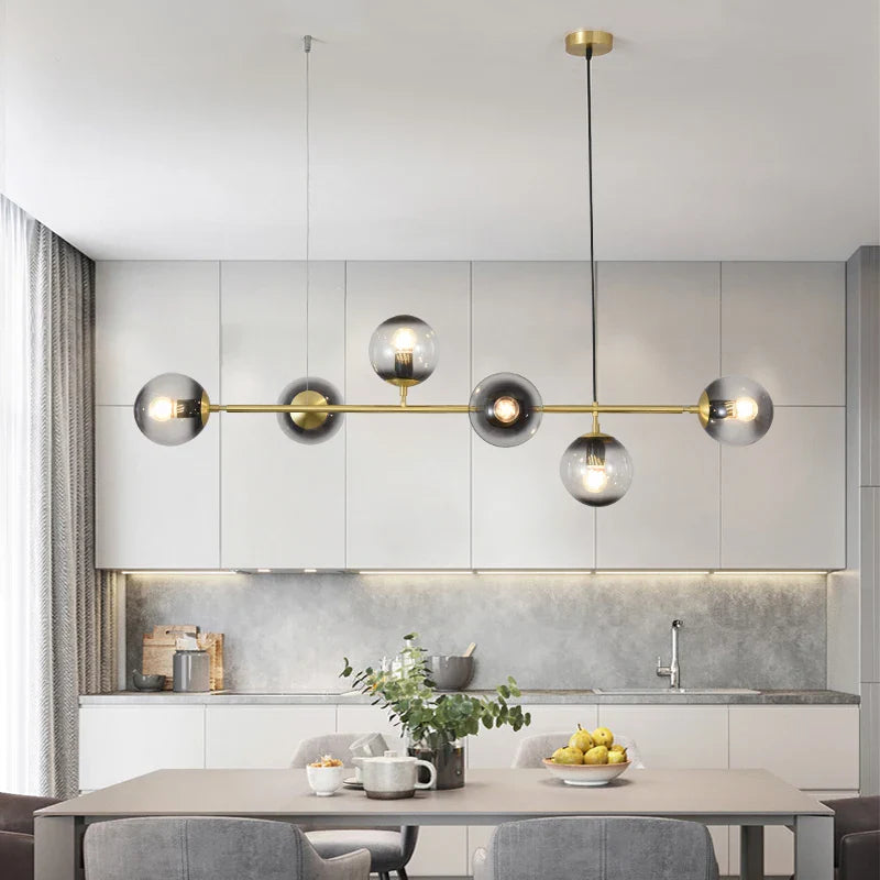 lustre nórdico suspendido molecular frijol mágico decoración del hogar
