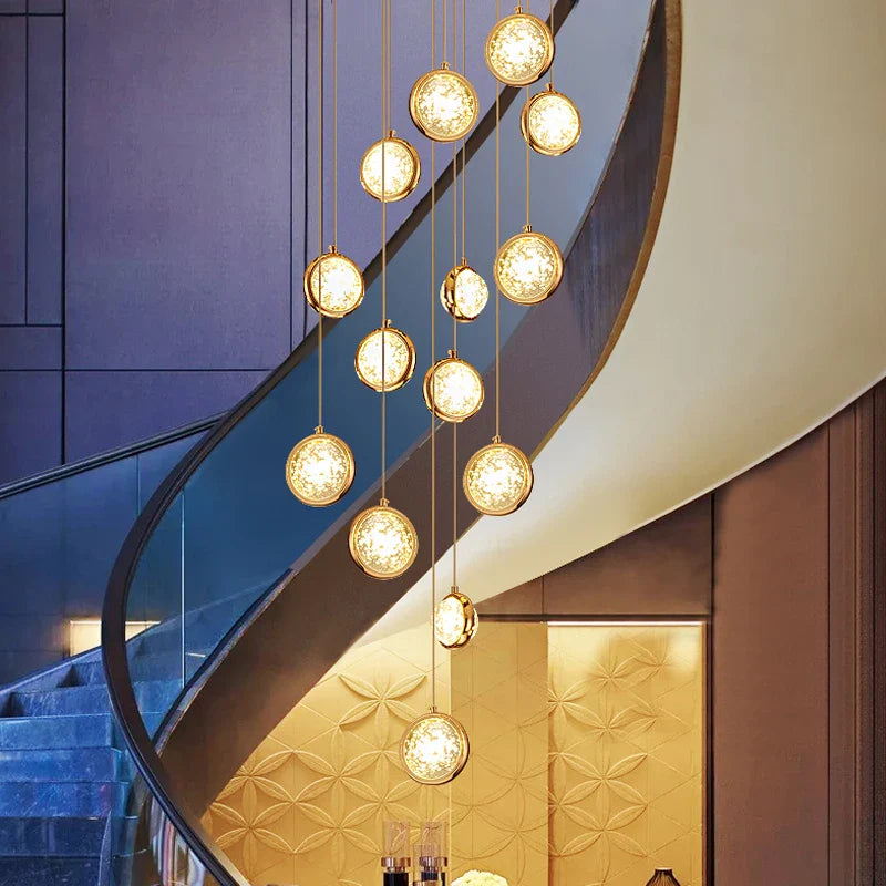 lámpara de techo LED moderna diseño en cristal para una iluminación lujosa