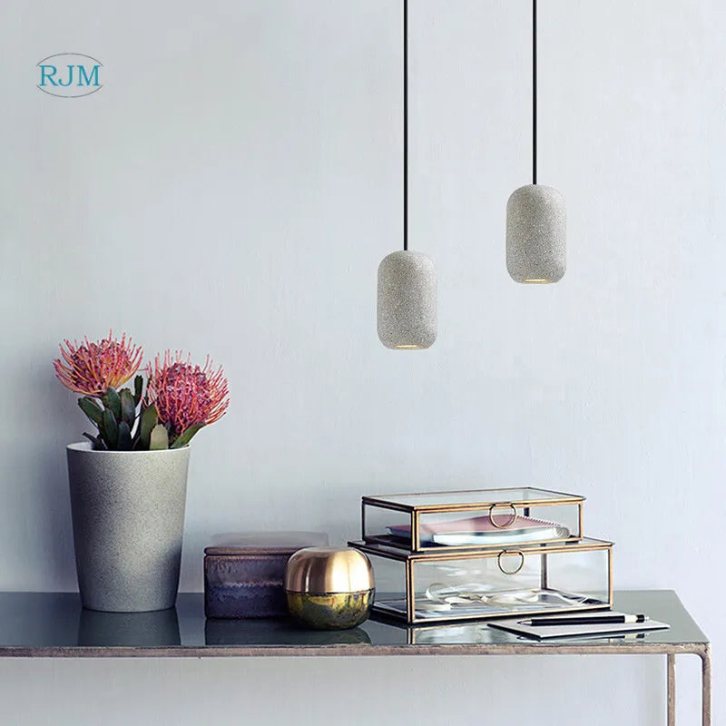 lámpara nórdica macaron estilo industrial danés para bar