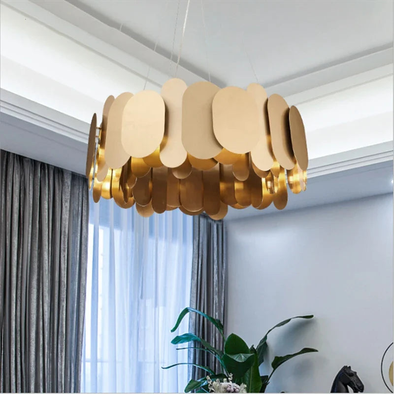 Lámpara de paneles nórdicos diseño para decoración interior moderna