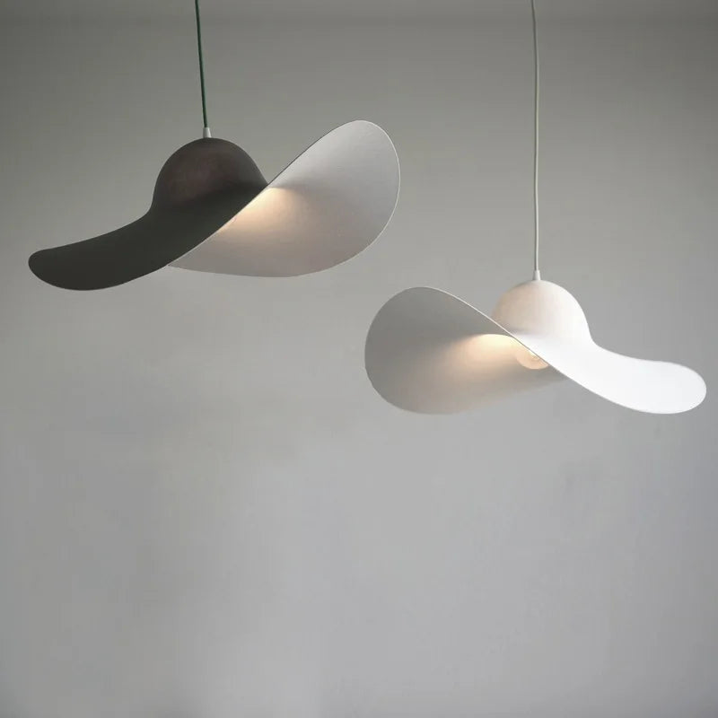 lámpara de diseño italiana minimalista posmoderna nórdica sombrero lámpara colgante
