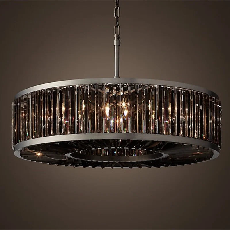 lámpara moderna vintage de cristal iluminación colgante para casa, hotel, villa
