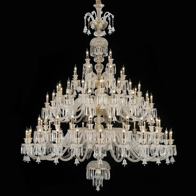 lámpara de cristal europea para decoración moderna y elegante