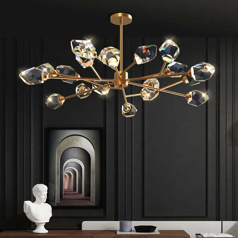Lustre Sputnik cristal moderno elegante