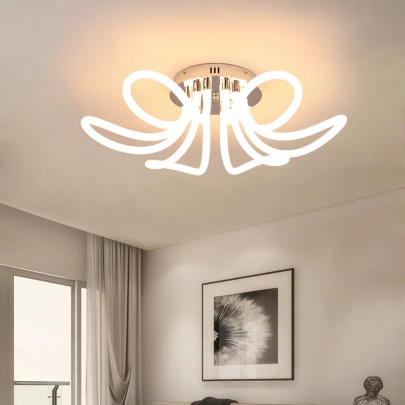 Lámpara de araña LED nórdica minimalista elegante