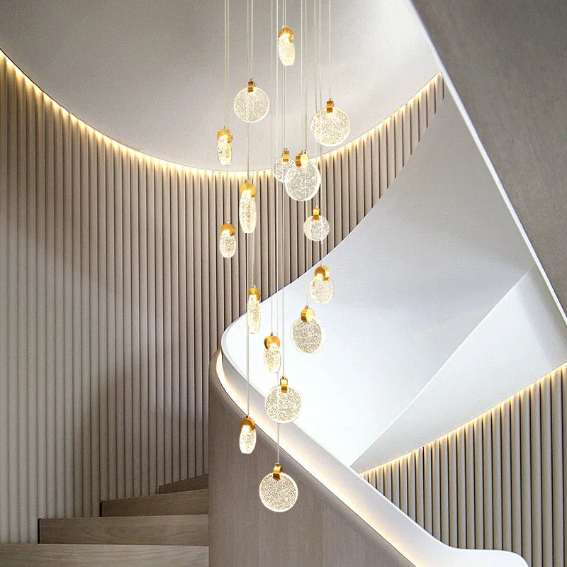 lámpara de cristal diseño para interior moderno y elegante