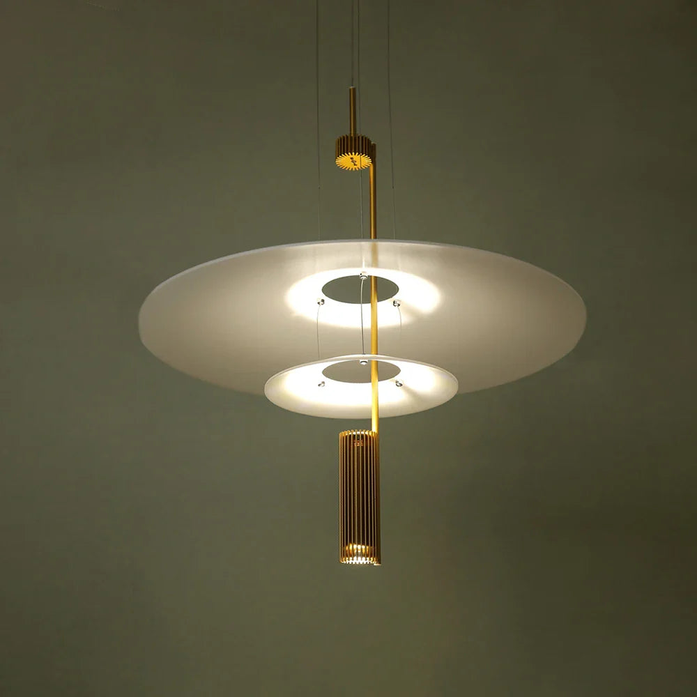 lustre moderno de flamenco LED para decoración loft