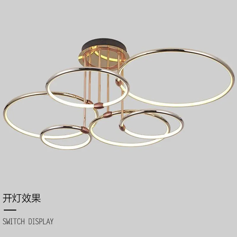 Lámpara de techo redonda contemporánea minimalista elegante
