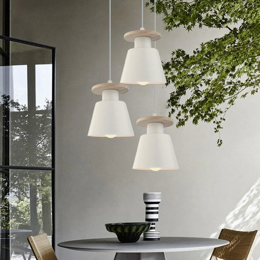 Lámpara colgante Escandinava Moderna de Madera