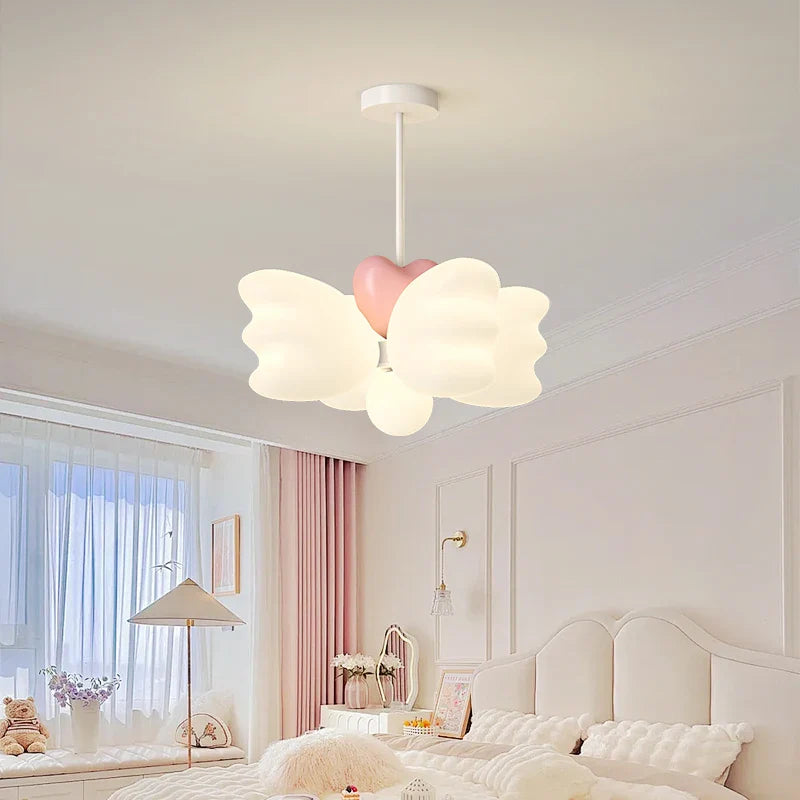 lámpara creativa para niños con alas de ángel LED decorativa